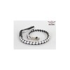 3" Fat Black & White Get Back Whip for Motorcycles