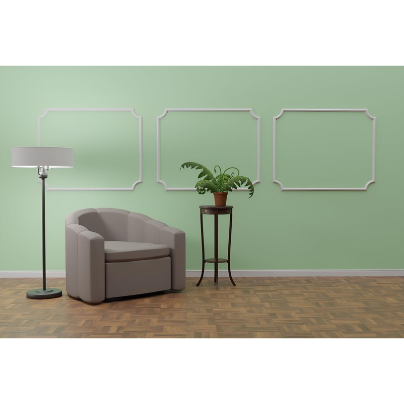 MARBET DESIGN Wall Panelling Polystyrene White - Segmented Wall Decoration