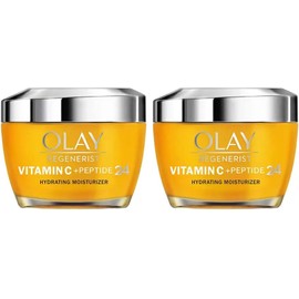 Olay - Olay Regenerist Vitamin C + Peptide 24. Crema Facial Hidratante con Vitamina C, B3 y Peptidos 24. Pack de 2 Unidades de 48 g