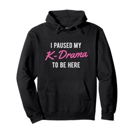 Funny Korean K-Drama K-Pop Love Hoodie Gift Paused Pullover Hoodie