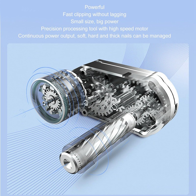Automatic Electric Nail Clipper Multifunction Efficient Safety Low Noise Automatic