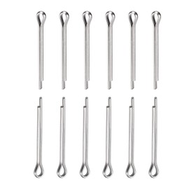 DTGN 1.5 mm x 16 mm (DxL) Splitter Clip Pins - 60 Pack - Good for Machine - 304 Stainless Steel Hairpin Clasps - Silver