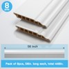 Art3d Wall Baseboard Molding Trim 8-Pack of 56 x 3.2