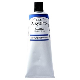 C.A.S. Paints AlkydPro Fast-Drying Oil Color Paint Tube, 120ml, Cobalt Blue