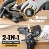 STEINBRÜCKE 3.3"Movable Home Vice Dual-Purpose Combined 360°Swivel Base Work For