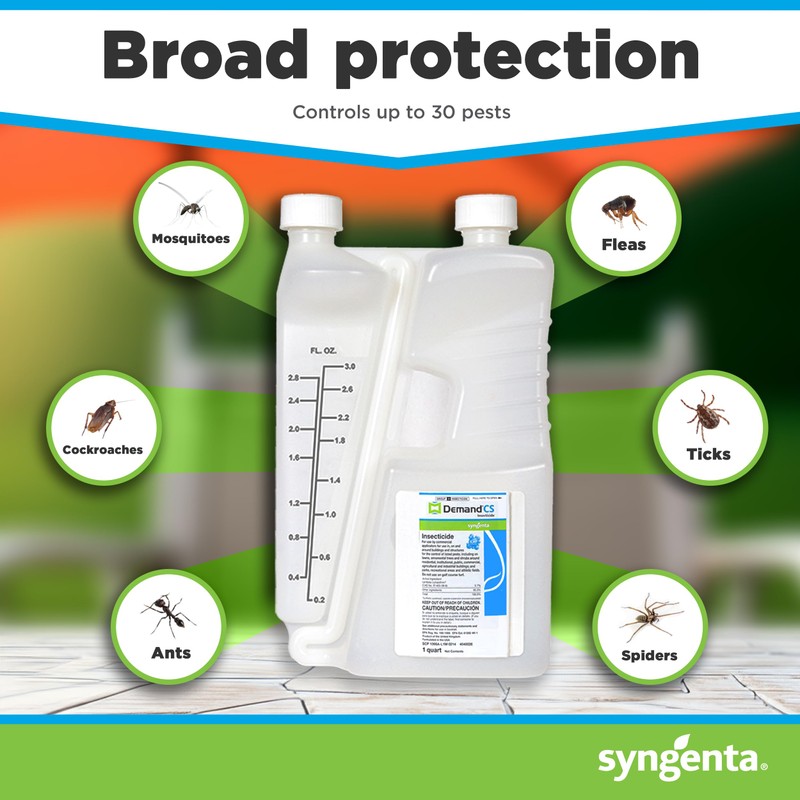 Demand CS Insecticide - Long-Lasting Pest Control, 1-qt. Sprayable Insecticide