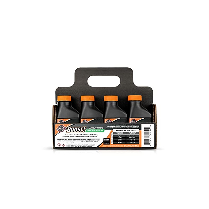 Opti-Lube Boost! Maximum Cetane Diesel Fuel Additive: 4oz Bottles (8