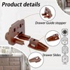 10PCS Drawer Slides Repair Kits Fit for Center Mount Drawer