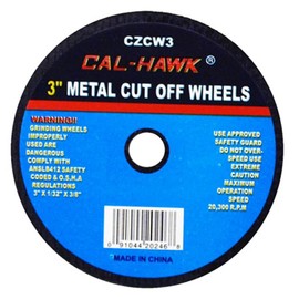 CZCW3 1/4" Die Grinder Mandrel & 3" Metal Cutting Wheels Kit Grind Welds by CTT