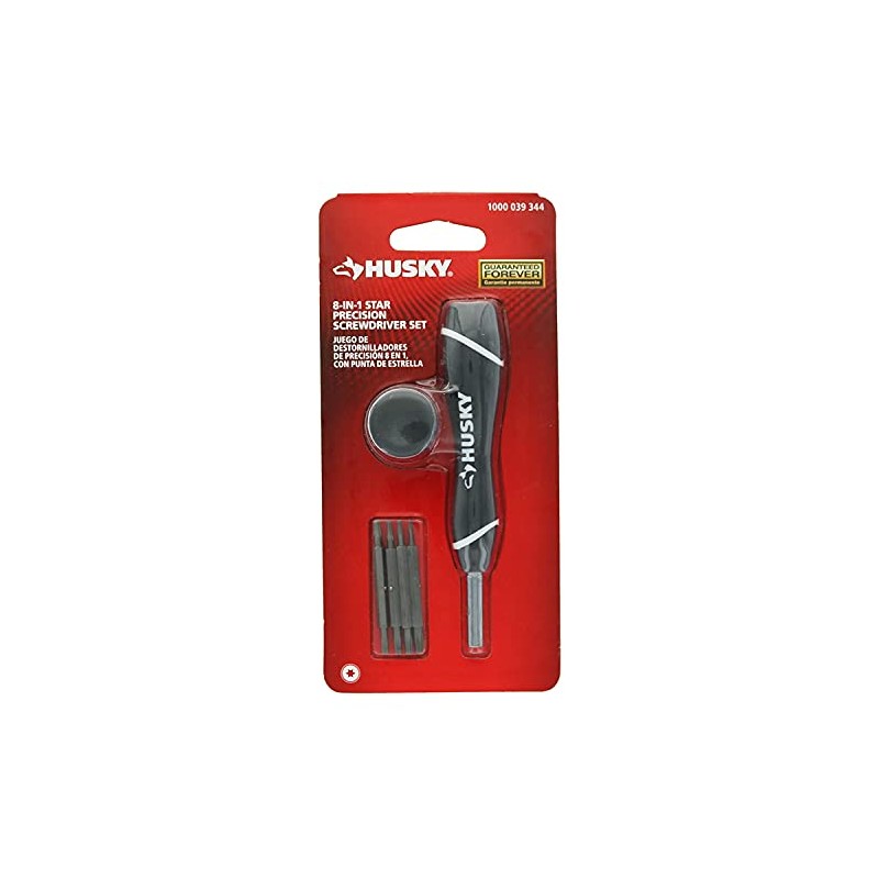 Husky 1000 039 344 8-in-1 Star Precision Screwdriver Set