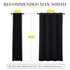 NICETOWN 100% Blackout Curtains with Same Color Liners, Thermal Insulated