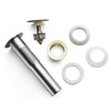 All Metal Sink Drain with Strainer Basket, Anti Clog Pop