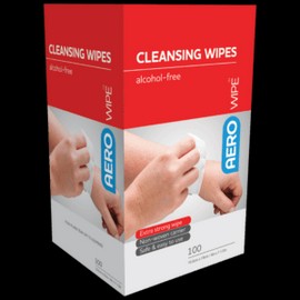 AEROWIPE Alcohol-Free Cleansing Wipes 100 Packs