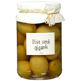 Cascina San Giovanni Olive verdi giganti, green giant olives with stone