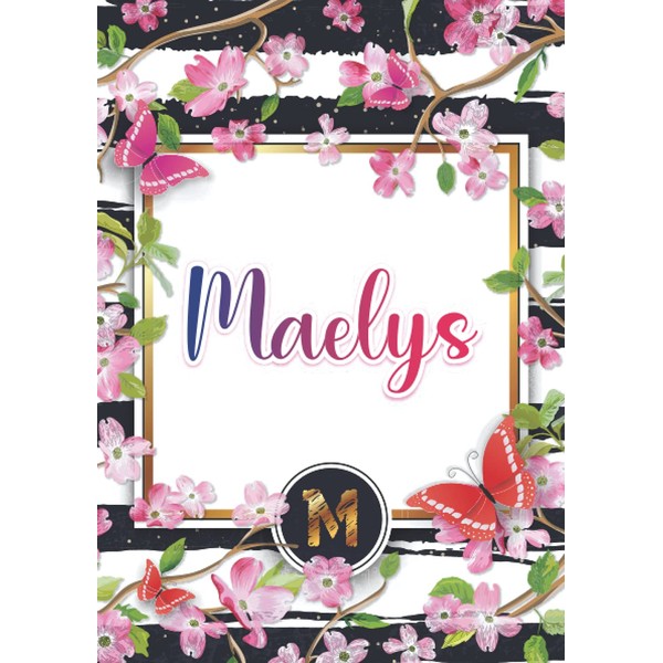 Maelys: Carnet de notes A5 | Prénom personnalisé Maelys |