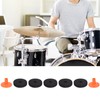 7Pcs Drum Felt Pad Kit Black Orange Red Wear Resistant