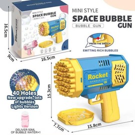 Bubble Machine, 40 Hole Bubble Machine Toys/Bubble Solutions, Outdoor Toys Bubble Machine Suitable for Adults and Children, Outdoor Toys, Wedding Party Gifts bathbubblemachine burble machine:_Pink Bubble