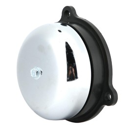 100mm 4in Electric Time Bell No Sparking Alarm Stainless Steel Electric Bell Home Doorbells Internal Strike Bell for School Factory Agencies DC12V