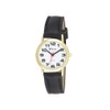Ravel Women's Easy Read Watch with Big Numbers - Black/Gold