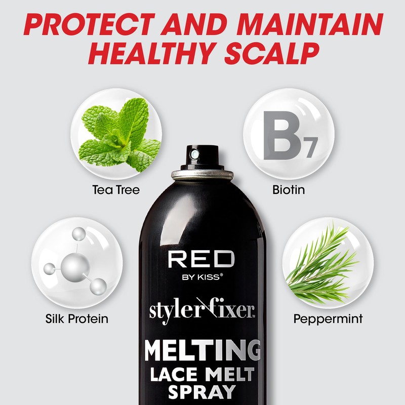 RED By Kiss Styler Fixer Melting Lace Melt Spray, Ultimate
