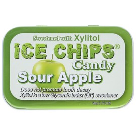 ICE CHIPS Sour Apple Candy, 1.76 Ounce