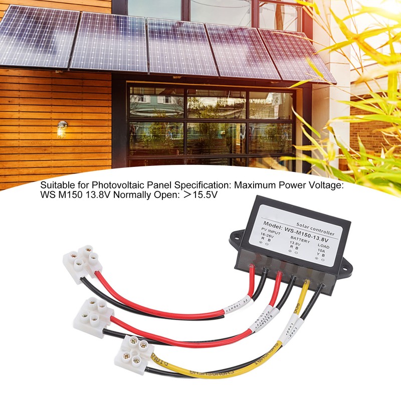 MPPT Solar Controller 150W 10 12V Anti Backflow 24 Hours