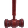 2 Pcs Reddish Brown Wood Judge Gavels Auction Court Gavels