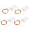4pcs LED String Lights 5.3m 52pcs Lamp Beads Warm Lighting