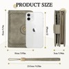 TEUEN Women's Large Capacity PU Leather Vintage Purse Wallet with