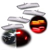 GTINTHEBOX Clear Lens Front Rear Full Side Marker Lights Compatible