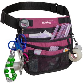 Nursingtools Kangapak Nurse Fanny Pack Multi Compartment Waist Organizer Tool Bag for Students, Practitioners & Medical Professionals (Purple Haze)