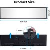 JoyTutus Rear View Mirror, Universal 11.81 Inch Panoramic Convex Interior