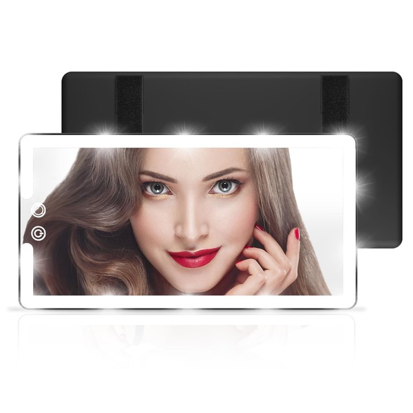 saiggnyy Led Car Sun Visor Vanity Mirror, Upgraded Car Mirror
