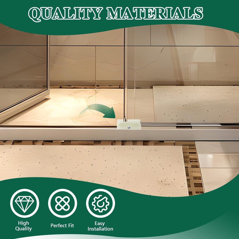 2 Pack M6219 Sliding Door Bottom Guide Shower Door for