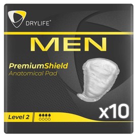 Drylife Men Level 2 Premium Shield Incontinence Pads (1 Pack of 10)