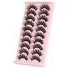 False Eyelashes Dramatic Faux Mink Lashes Wispy Fluffy 19MM Curly