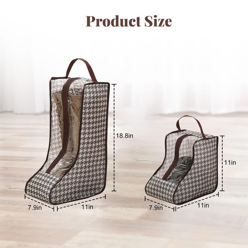 NAFJYR 4 Pcs Boot Storage Bag, Portable Waterproof and Dustproof