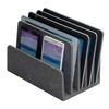 MobileVision Executive Dark Gray Desktop File Folder Organizer and Paper