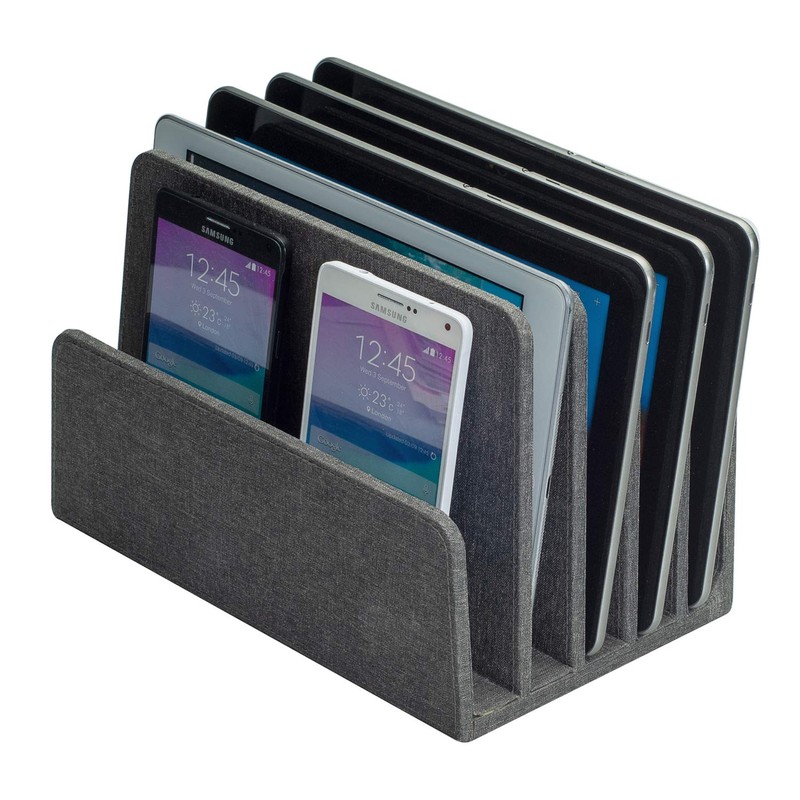 MobileVision Executive Dark Gray Desktop File Folder Organizer and Paper