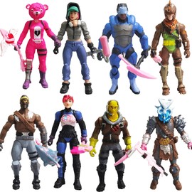 Winuoyang Kids' Play Action Figures, 8 Pack Legendary Series Squad Mode, Series 6, 4.5 inch Highly Detailed Figures for Kids Desktop Ornaments Birthday Party Supplies