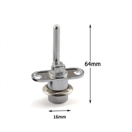 JCBIZ 1PC 16mm Cylinder Plunger Lock for Drawer Cabinet Desk Table Office Table Front Activity Linkage Associated Lock Hardware 1 Lock 3 Drawers Security DIY Furniture Hardware Silver