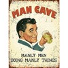 The Original Metal Sign Fridge Magnet - Man Cave
