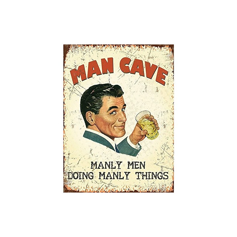 The Original Metal Sign Fridge Magnet - Man Cave