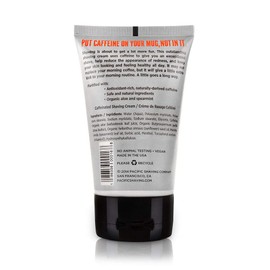 Pacific Shaving Company Caffeinated Shaving Cream - Helps Reduce Appearance of Redness, With Safe, Natural, and Plant-Derived Ingredients, Soothes Skin, No Parabens, Made in USA, 3.4 oz