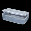Farmer Mani 12 pcs Clear Plastic Box Containers (4.65" x