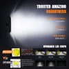 ‎Nilight Nilight Side Shooter LED Pods with DRL 6.5" 2089LM