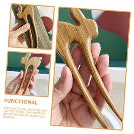 FRCOLOR Vintage Bunny Hair Fork Elegant Chignon Pin Updo Hair Stick for Women Durable Hair Accessory for Stylish Hairstyles Unique present Idea for Special Occasions