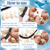 NAISKA 40PCS Shell Hair Jewelry for Braids Conch Boho Loc