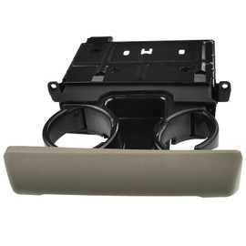 A-Premium Cup Holder Compatible with Ford F-250 Super Duty, F-350 Super Duty, F-450 Super Duty, F-550 Super Duty, 2005 2006 2007, Dashboard, Tan, Replace# 5C3Z2504810BAC