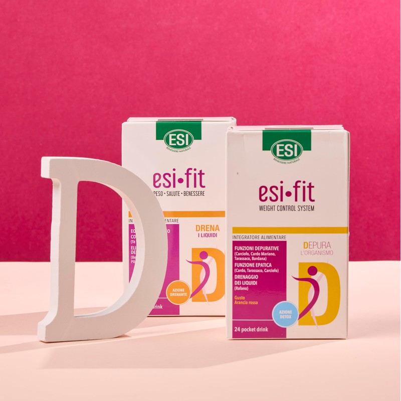 ESI Fit Drena, Integratore Alimentare con Pilosella, Tè Verde, Potassio
